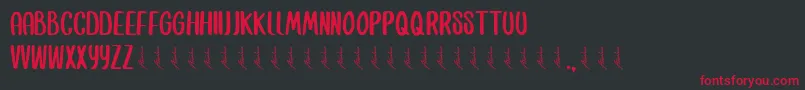 Alusans Font – Red Fonts on Black Background