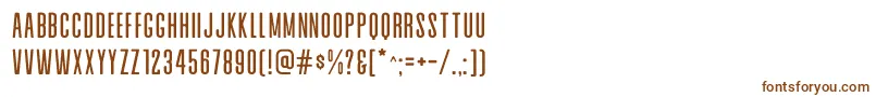 Alvaro Condensed Font – Brown Fonts