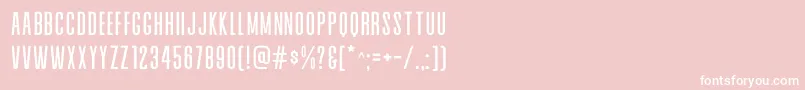 fuente Alvaro Condensed – Fuentes Blancas Sobre Fondo Rosa