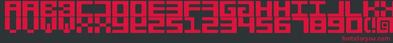 フォントAlways take a bath, and dont be stinky – 黒い背景に赤い文字