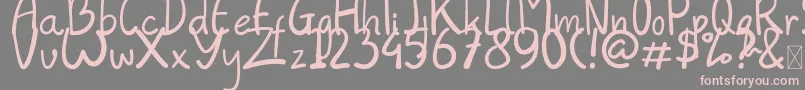 Saiba mais sobre a fonte Always Fonte Always – fontes rosa em um fundo cinza