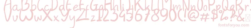Always Font – Pink Fonts on White Background