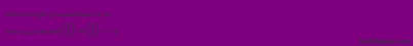 Czcionka AlyOg2 Regular – czarne czcionki na fioletowym tle