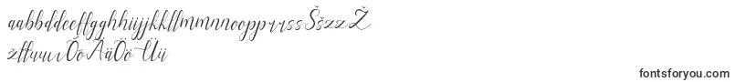 フォントalysa scrip – エストニアのフォント