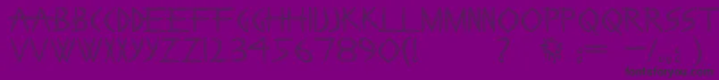 PaintBoy Font – Black Fonts on Purple Background