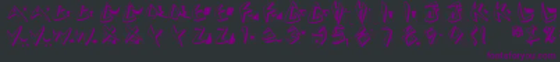 Cuneatecaps Font – Purple Fonts on Black Background