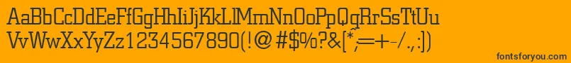 CitonlightdbNormal Font – Black Fonts on Orange Background