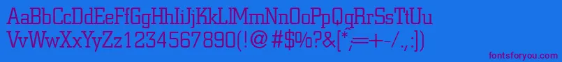 CitonlightdbNormal Font – Purple Fonts on Blue Background