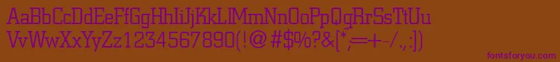 CitonlightdbNormal Font – Purple Fonts on Brown Background