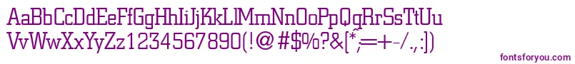 CitonlightdbNormal Font – Purple Fonts on White Background