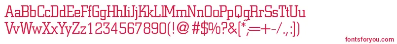 CitonlightdbNormal Font – Red Fonts on White Background