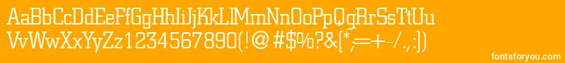 CitonlightdbNormal Font – White Fonts on Orange Background