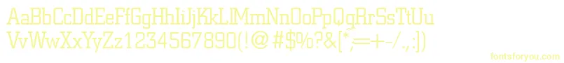 CitonlightdbNormal Font – Yellow Fonts on White Background