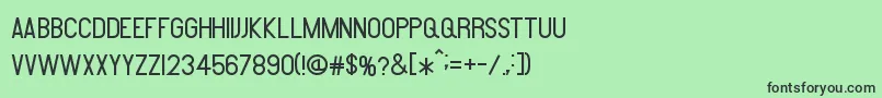 Amare Font – Black Fonts on Green Background