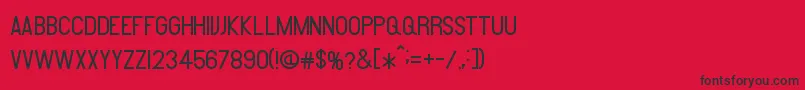 Amare Font – Black Fonts on Red Background