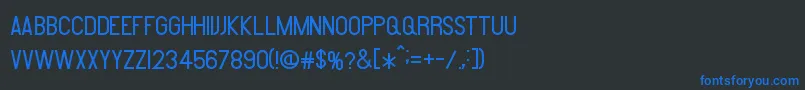 Amare Font – Blue Fonts on Black Background