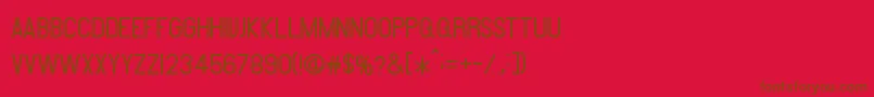 Amare Font – Brown Fonts on Red Background