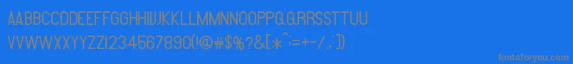 Amare Font – Gray Fonts on Blue Background
