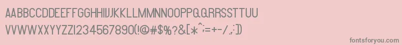 Amare Font – Gray Fonts on Pink Background