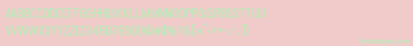 Amare Font – Green Fonts on Pink Background