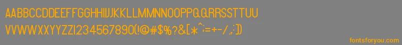 Amare Font – Orange Fonts on Gray Background