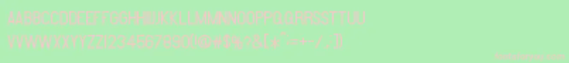 Amare Font – Pink Fonts on Green Background