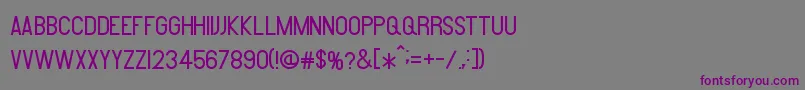 Amare Font – Purple Fonts on Gray Background