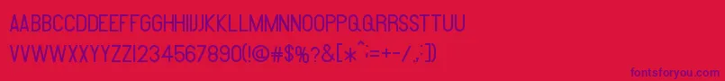 Amare Font – Purple Fonts on Red Background