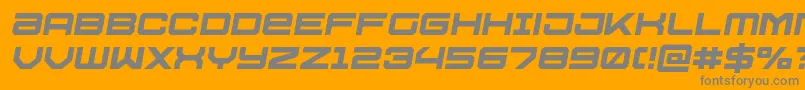 Ussdallassemital Font – Gray Fonts on Orange Background