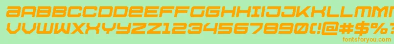 Ussdallassemital Font – Orange Fonts on Green Background