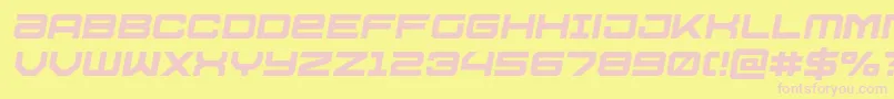 Ussdallassemital Font – Pink Fonts on Yellow Background