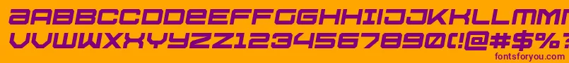Ussdallassemital Font – Purple Fonts on Orange Background