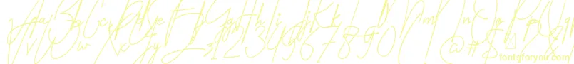 Amartans Signature Reguler Font – Yellow Fonts