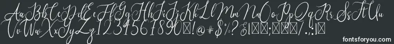 Amaterasu Font – White Fonts on Black Background