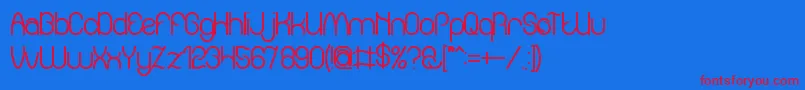 Amazing sound bold Font – Red Fonts on Blue Background