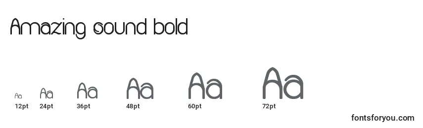 Amazing sound bold Font Sizes