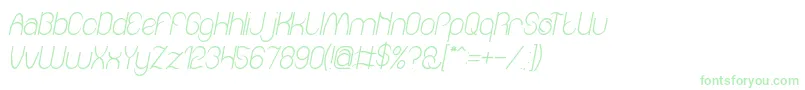 Amazing sound italic-Schriftart – Grüne Schriften