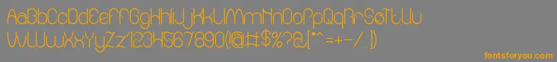 Amazing sound Font – Orange Fonts on Gray Background