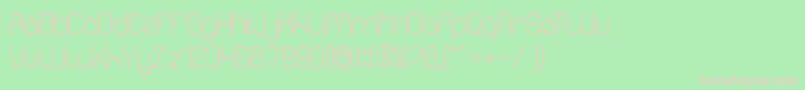 Amazing sound Font – Pink Fonts on Green Background