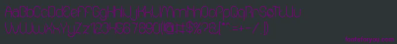 Amazing sound Font – Purple Fonts on Black Background