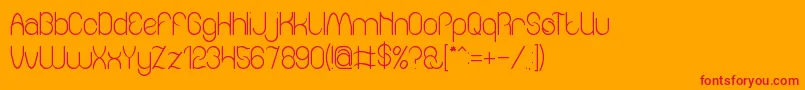 Amazing sound Font – Red Fonts on Orange Background