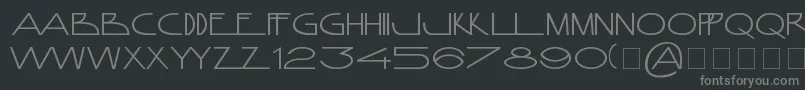 AnamorphosГ©eNormal Font – Gray Fonts on Black Background