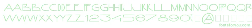 フォントAnamorphosГ©eNormal – 緑のフォント