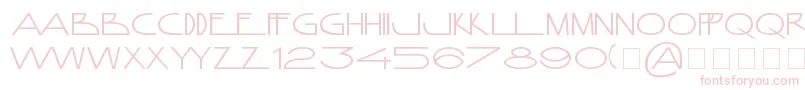Fonte AnamorphosГ©eNormal – fontes cor-de-rosa