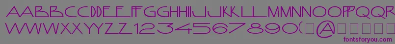 AnamorphosГ©eNormal Font – Purple Fonts on Gray Background