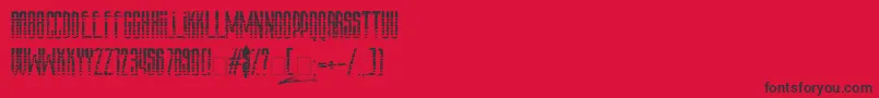 AmazS T A L K E R v 3 0 Font – Black Fonts on Red Background