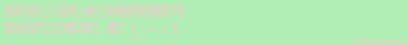 AmazS T A L K E R v 3 0 Font – Pink Fonts on Green Background