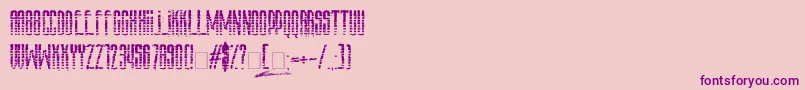 Police AmazS T A L K E R v 3 0 – polices violettes sur fond rose