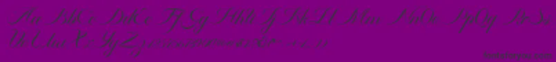 Police Ambergris Script Free Personal – polices noires sur fond violet