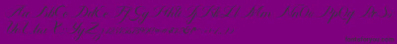 Fonte Ambergris Script Free Personal – fontes pretas em um fundo violeta